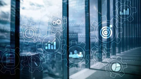 Automated workflow diagram showing lead management and sales pipeline