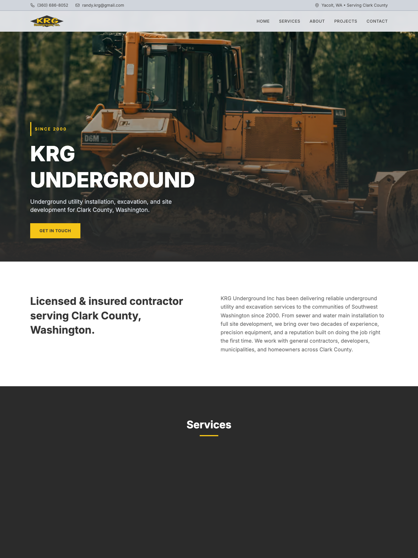 Underground Utilities Contractor