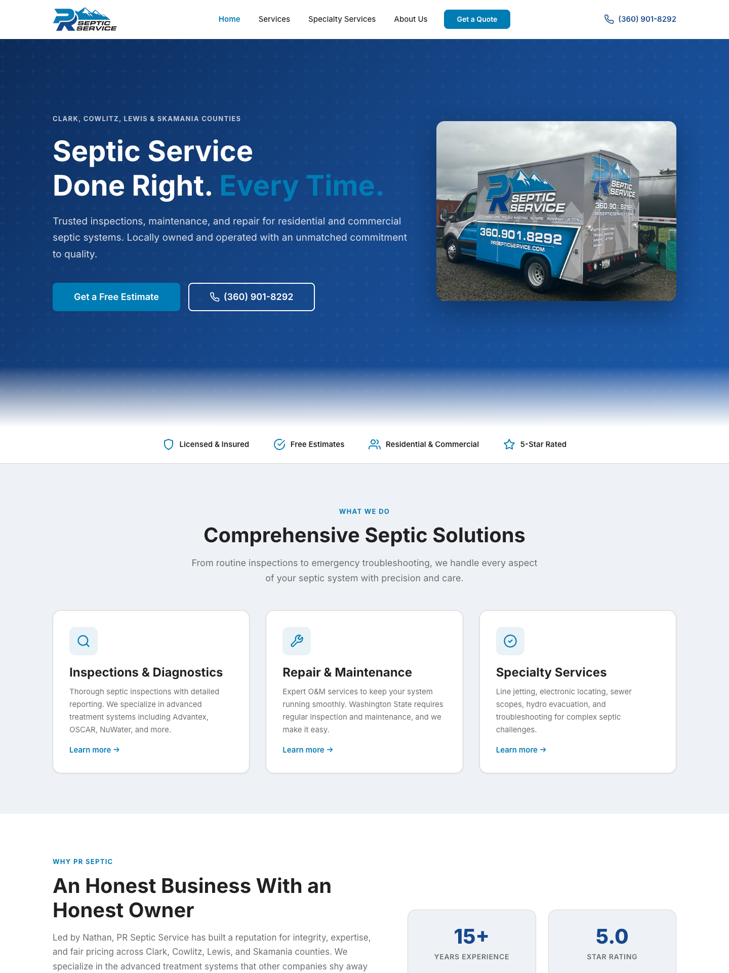Septic Service Website - Septic Service